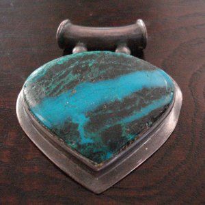 Crisocola Silver pendant